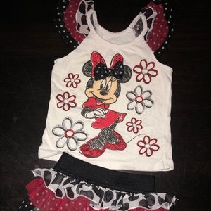 Minnie Mouse Skirt Set